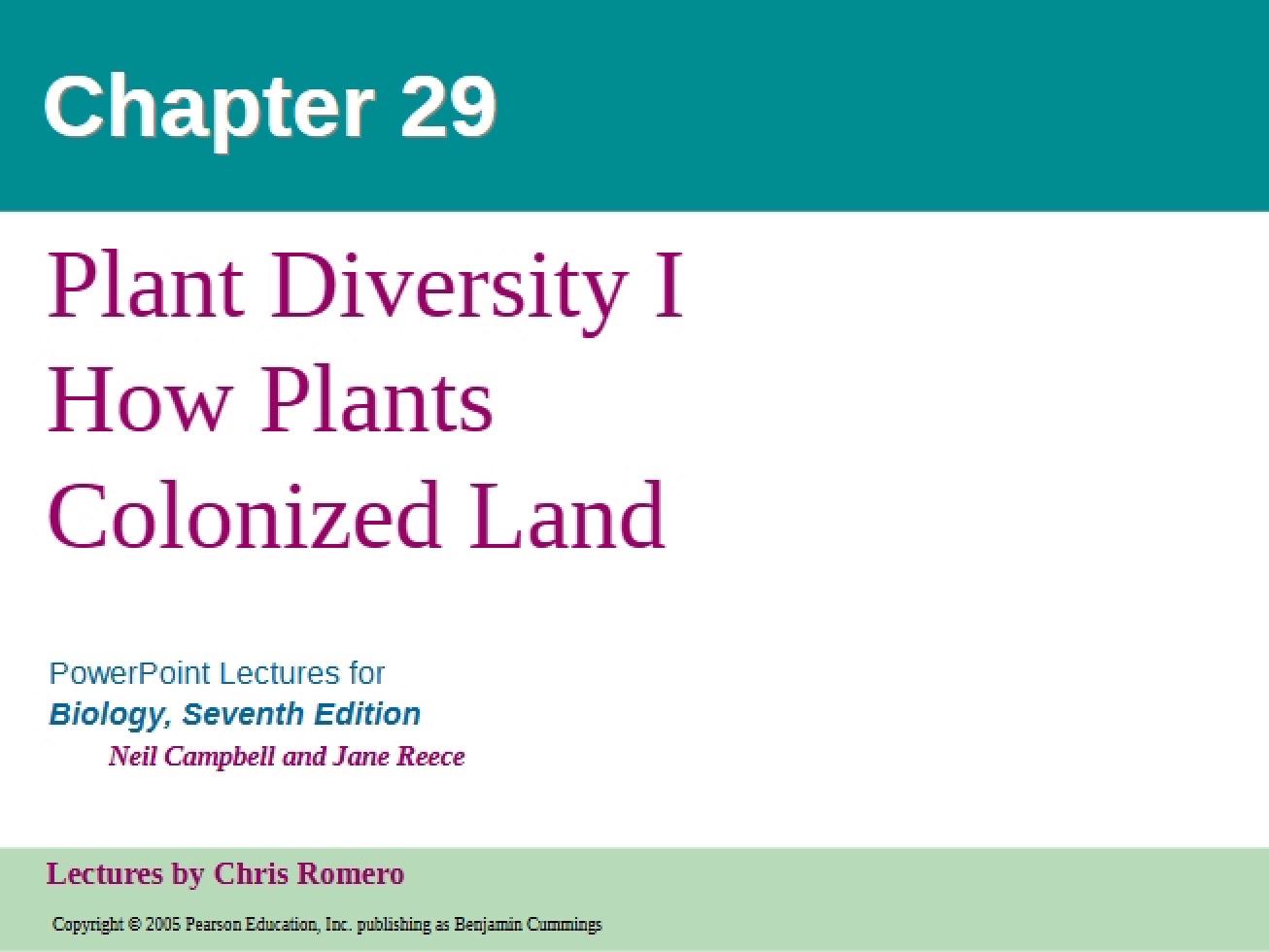 Diversity of Plants