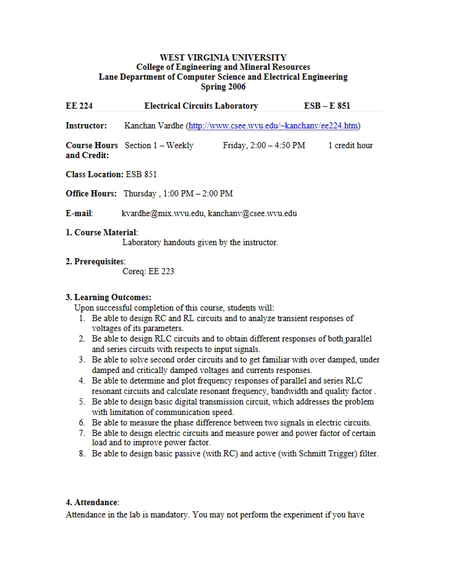 Course Syllabus