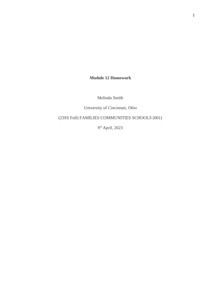 Relationship Between Student and Parent-Family Involvement