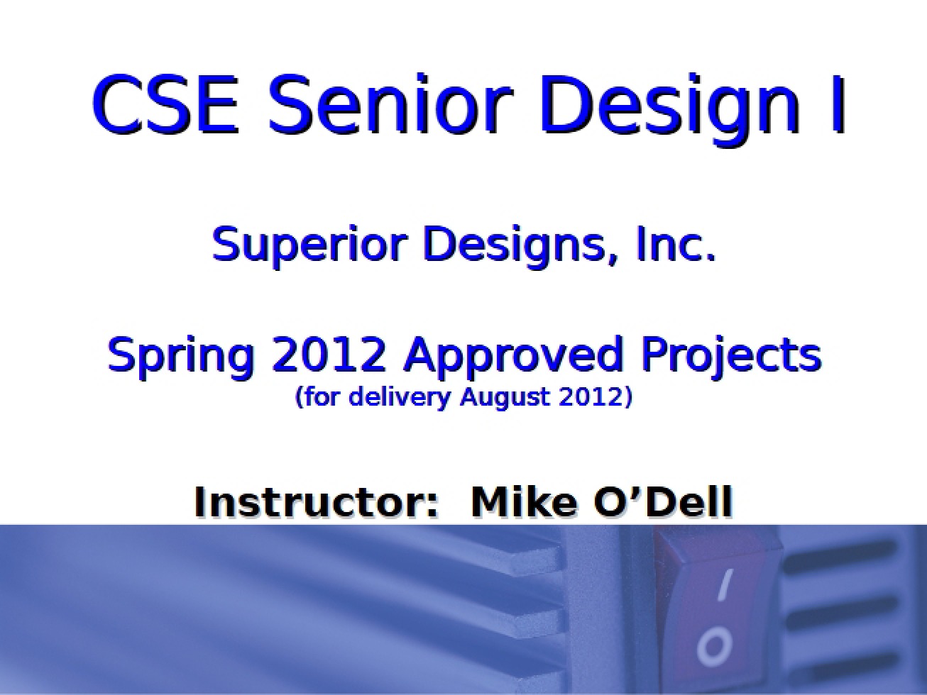 Projects for CSE 4316