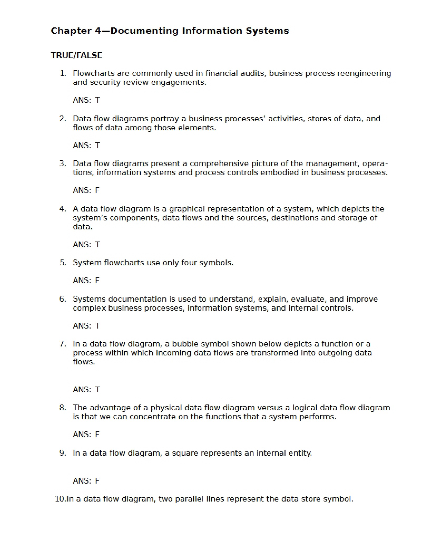 Information Systems Documentation - Chapter 4