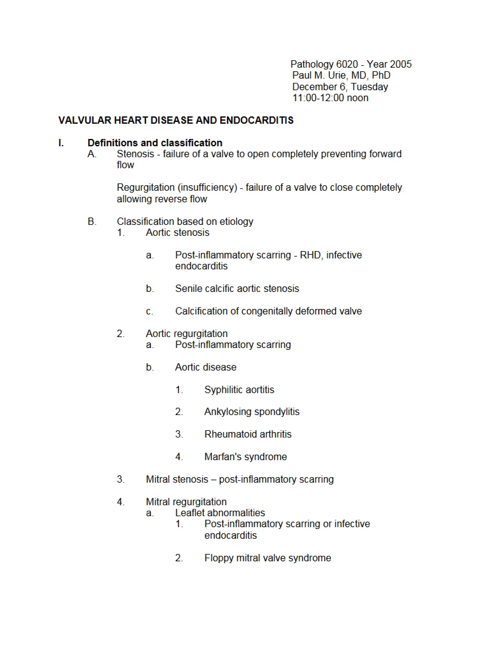 Endocarditis and Valvular Heart Disease