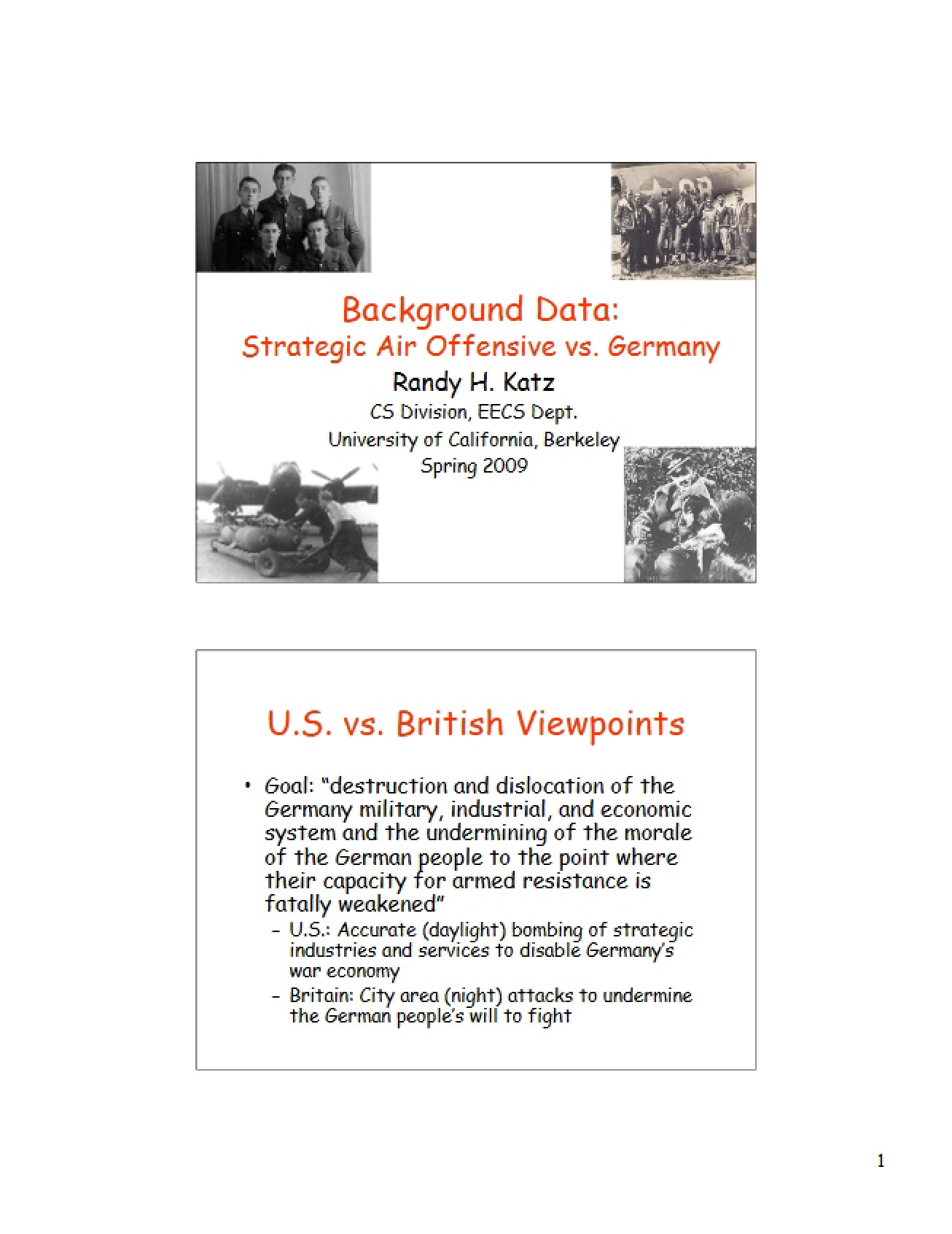 Bomber War Game Context