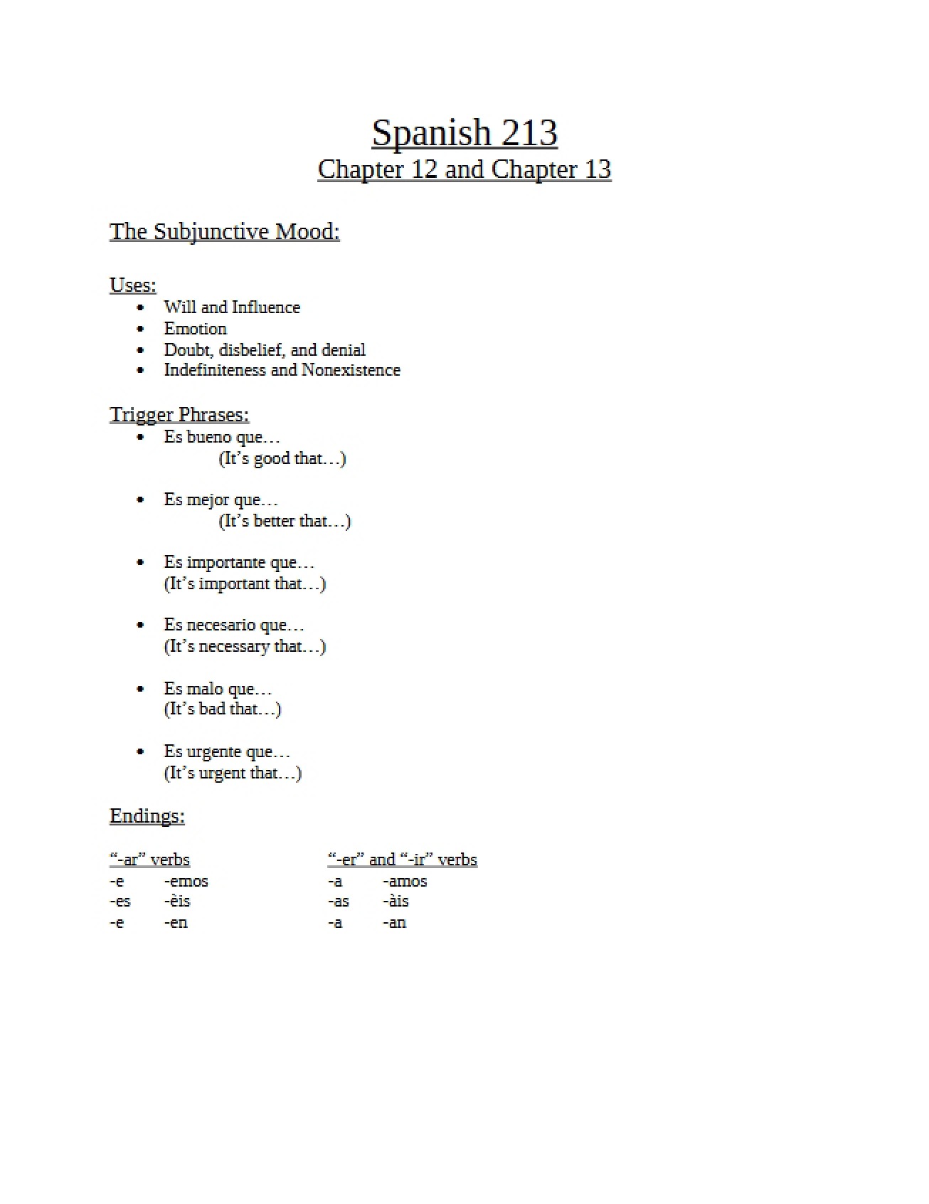 Chapters 12 and 13