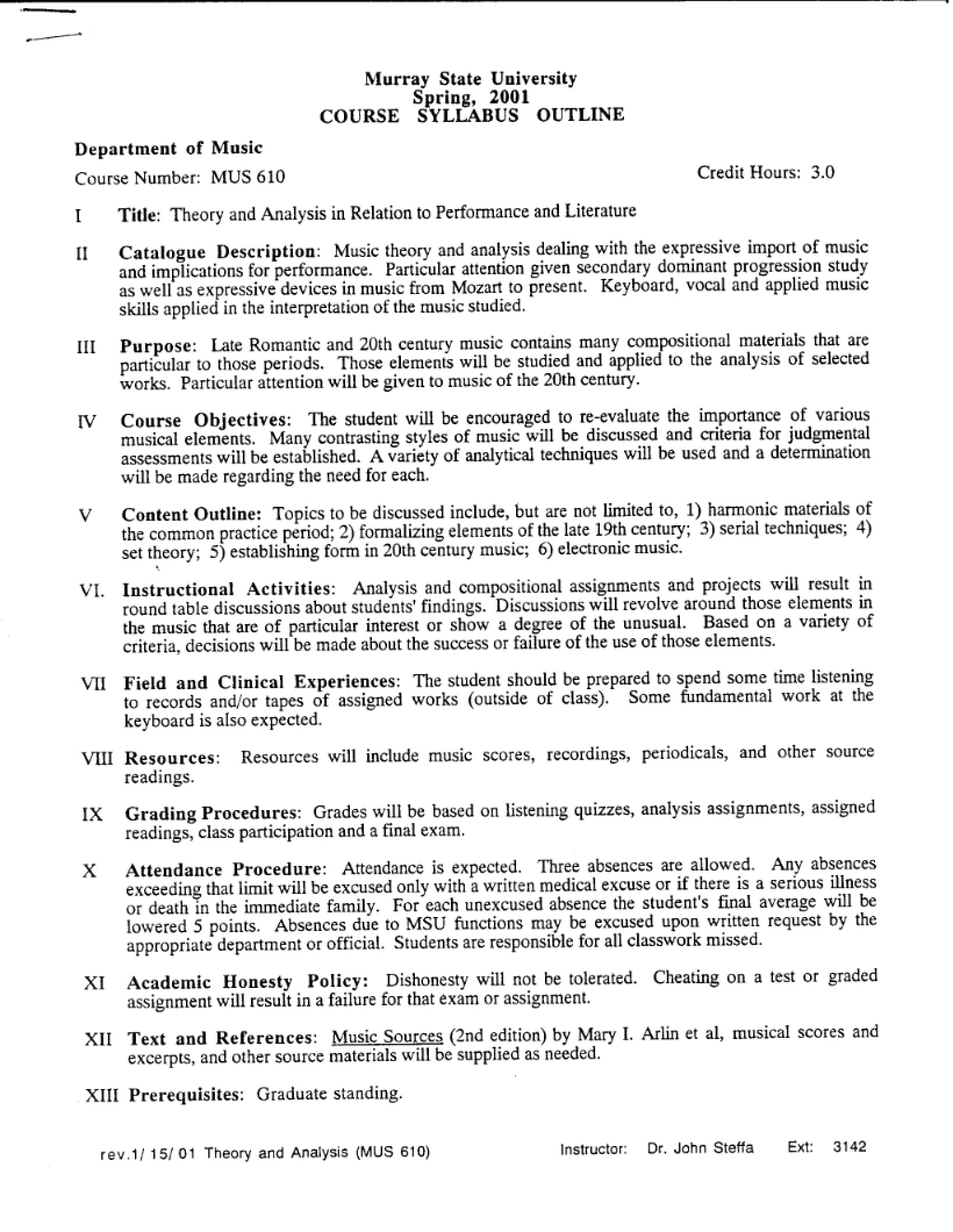 Syllabus