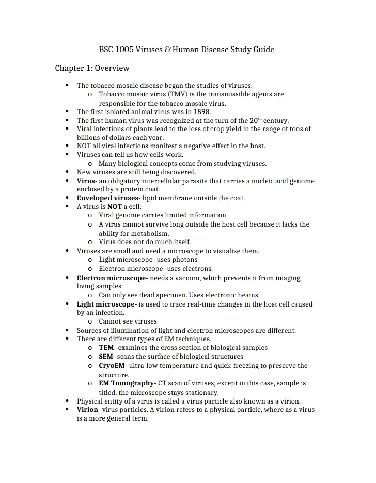 Unit Guide Human Viral Pathogens