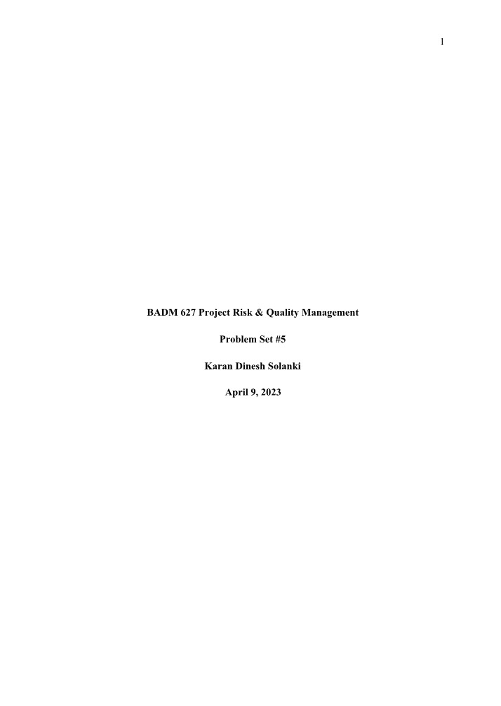 Effective Strategies for Project Risk and Quality Management
