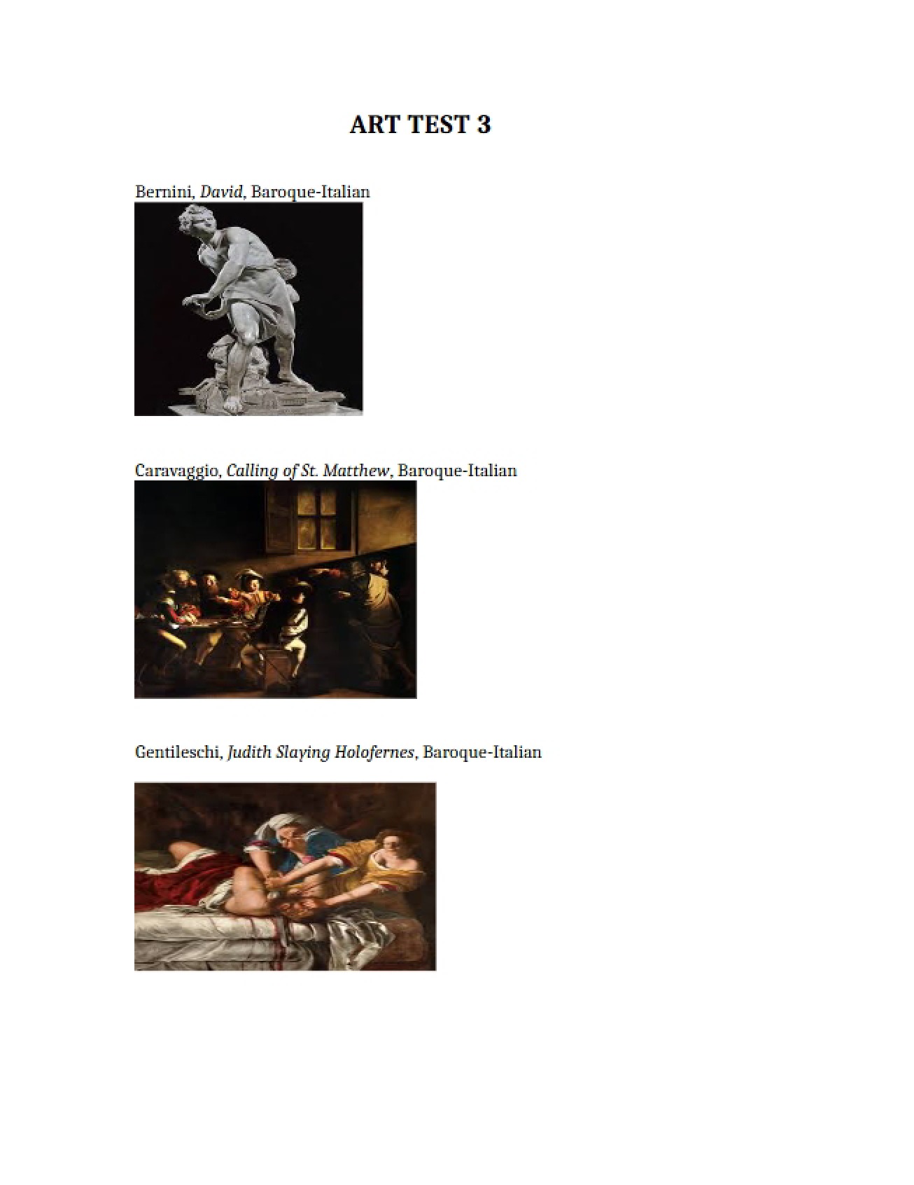 Third Art Education Test