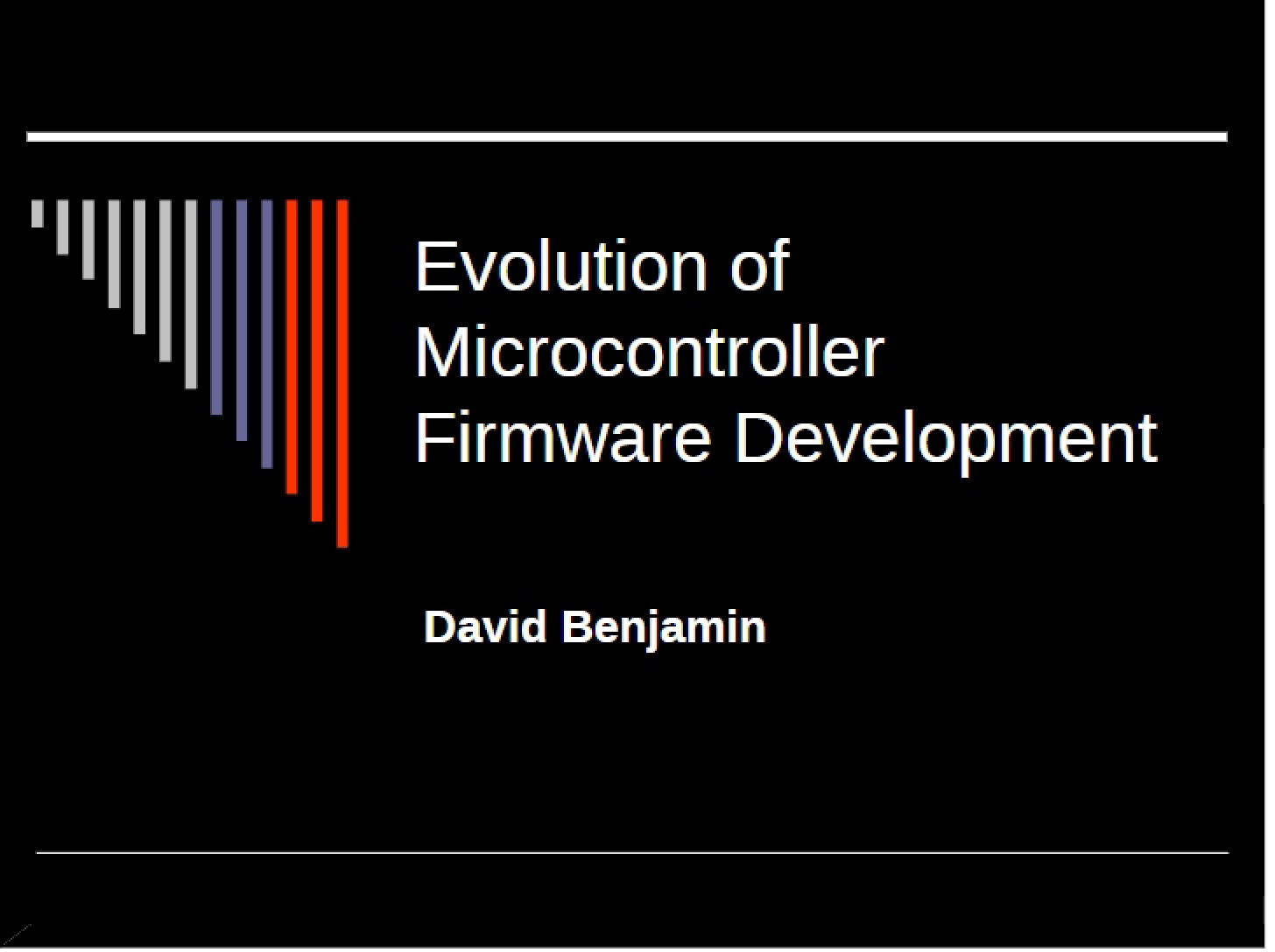 Microcontroller Firmware Development Evolution
