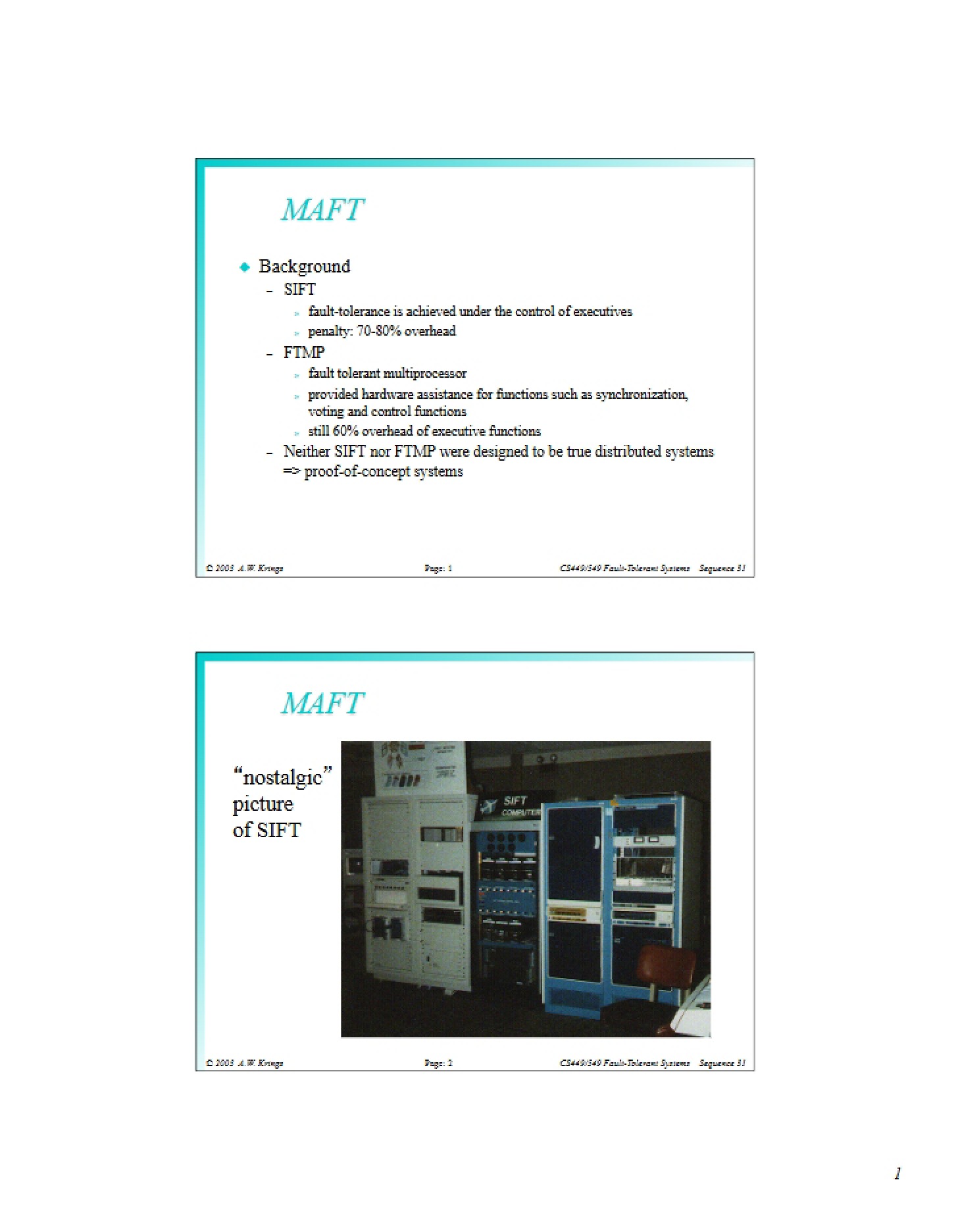 MAFT Architecture