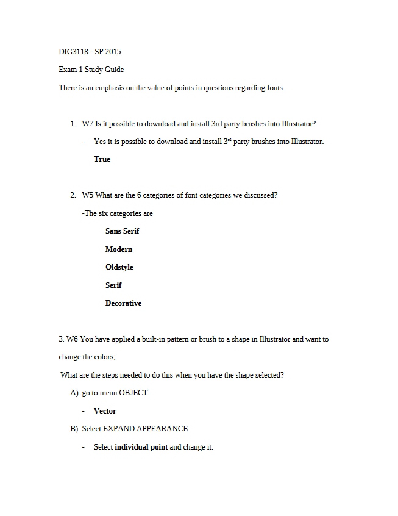 Study Guide for the First Digital Graphic Design Exam