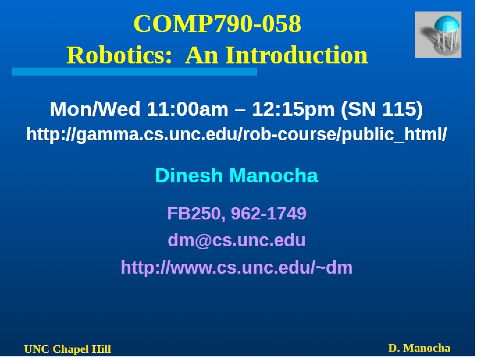 Intro to Robotics