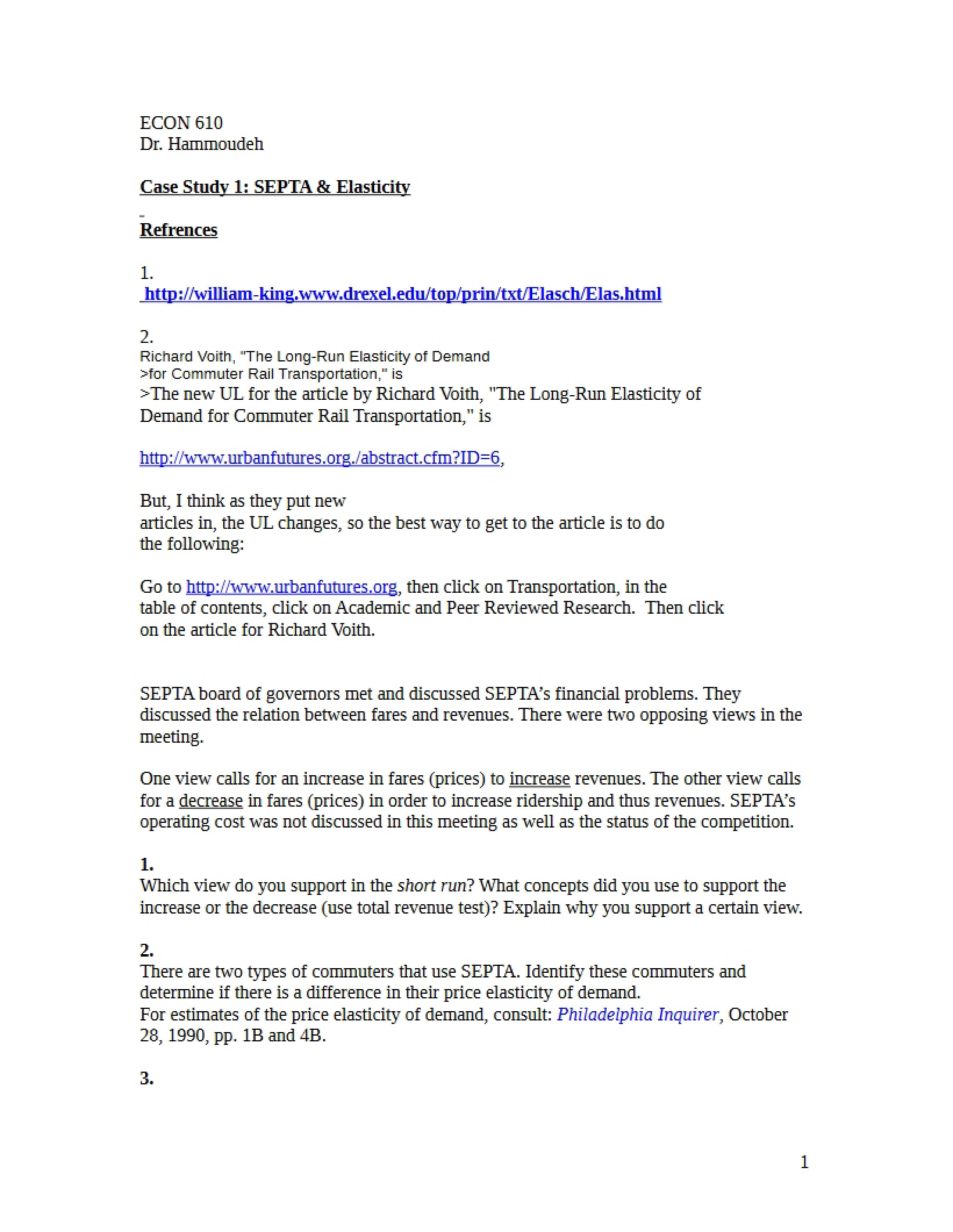 International Economics Case Study