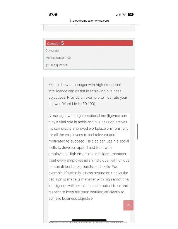 Management and Emotional Intelligence