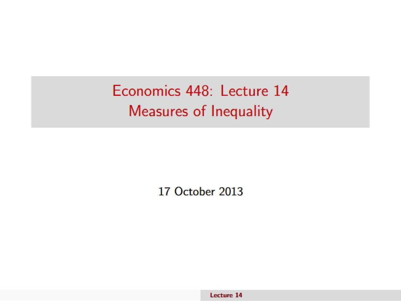 2013 Slides Lecture 16
