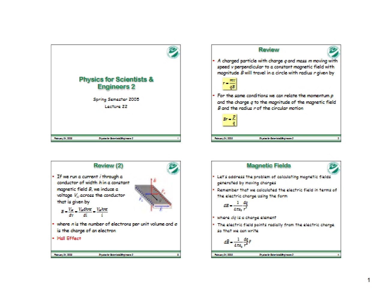 Lecture 22 Notes