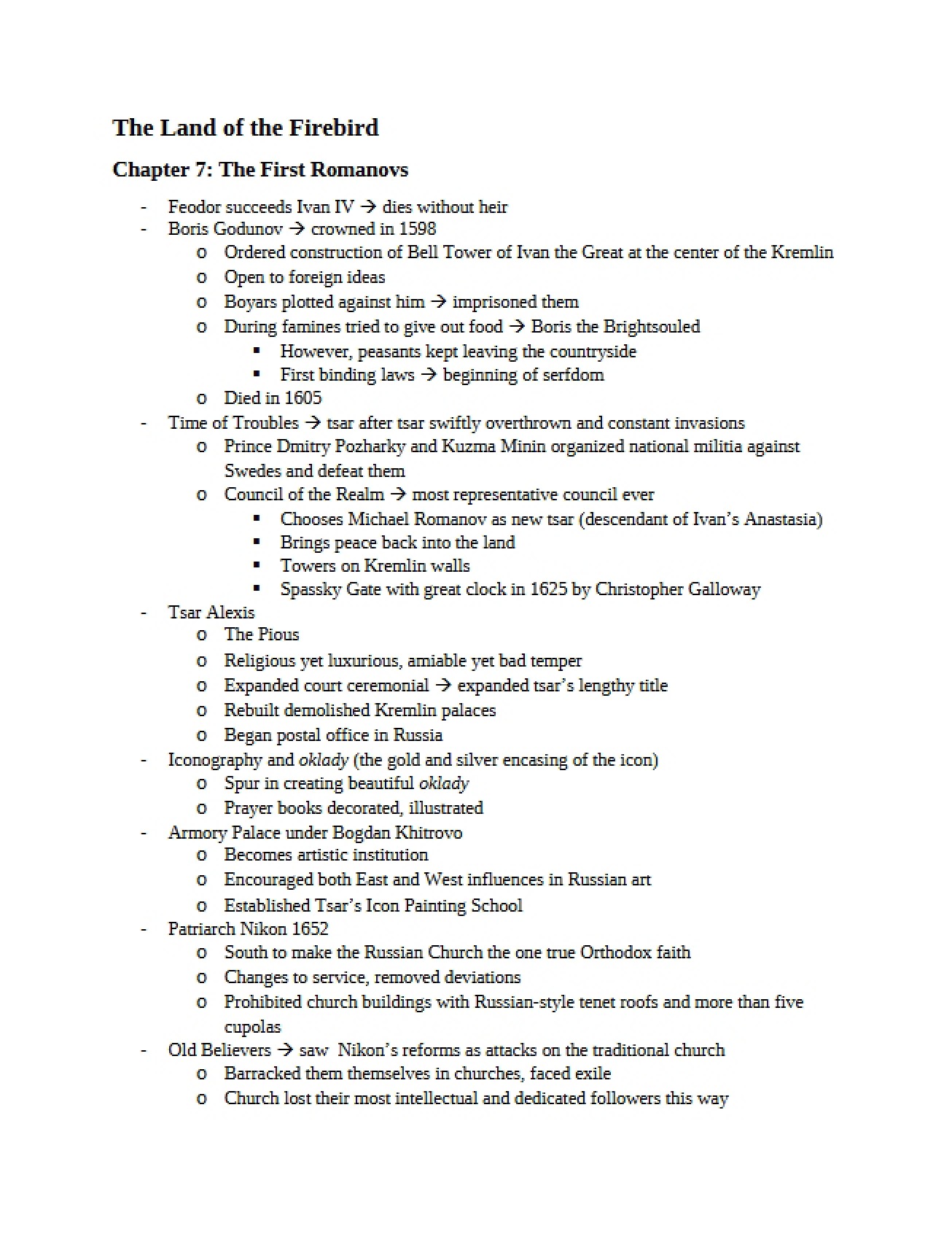 First Romanovs (Chapter 7)