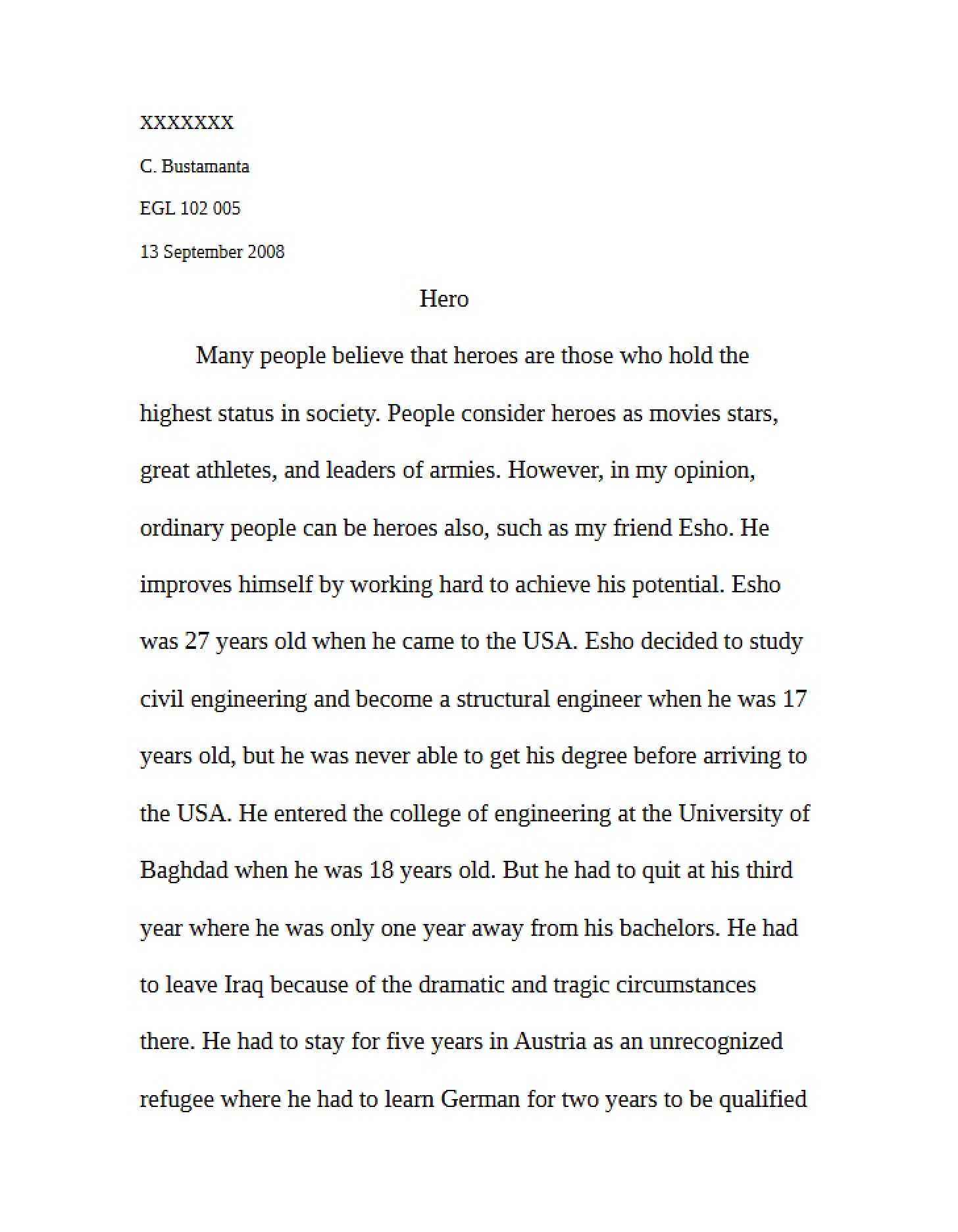 Notes for Preparation