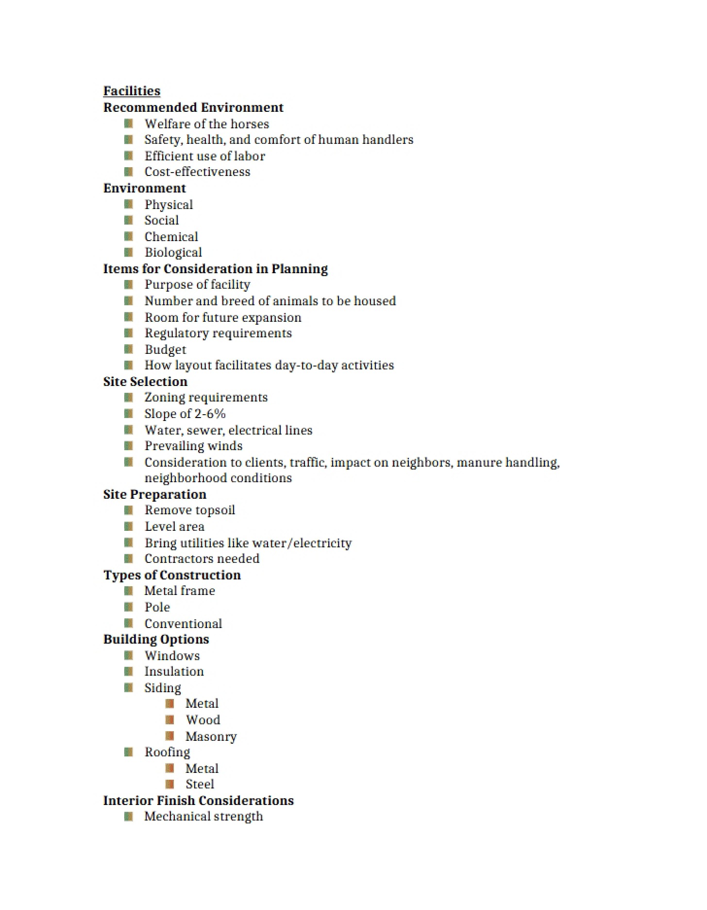 Facilities Management