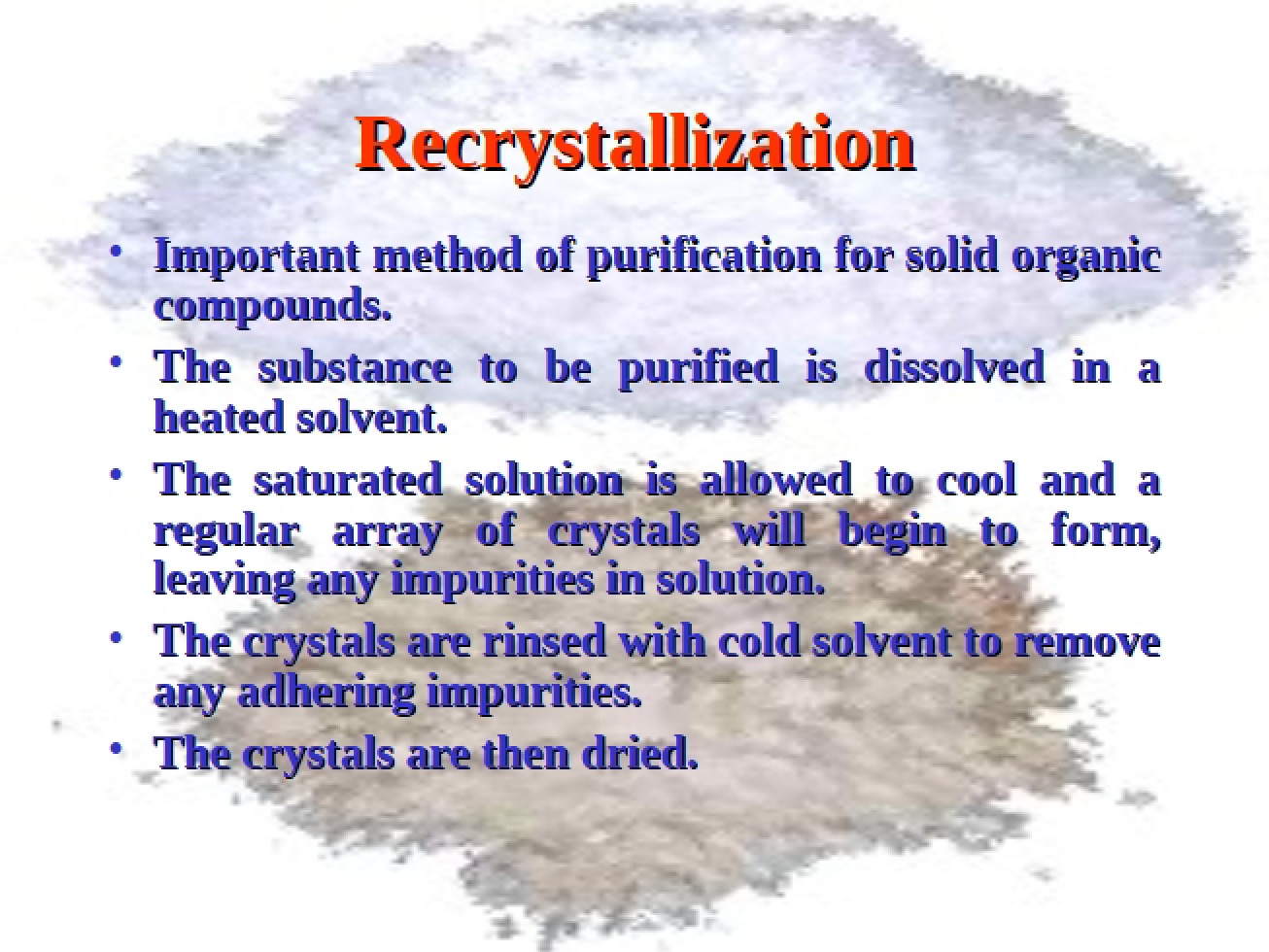 Techniques of Recrystallization