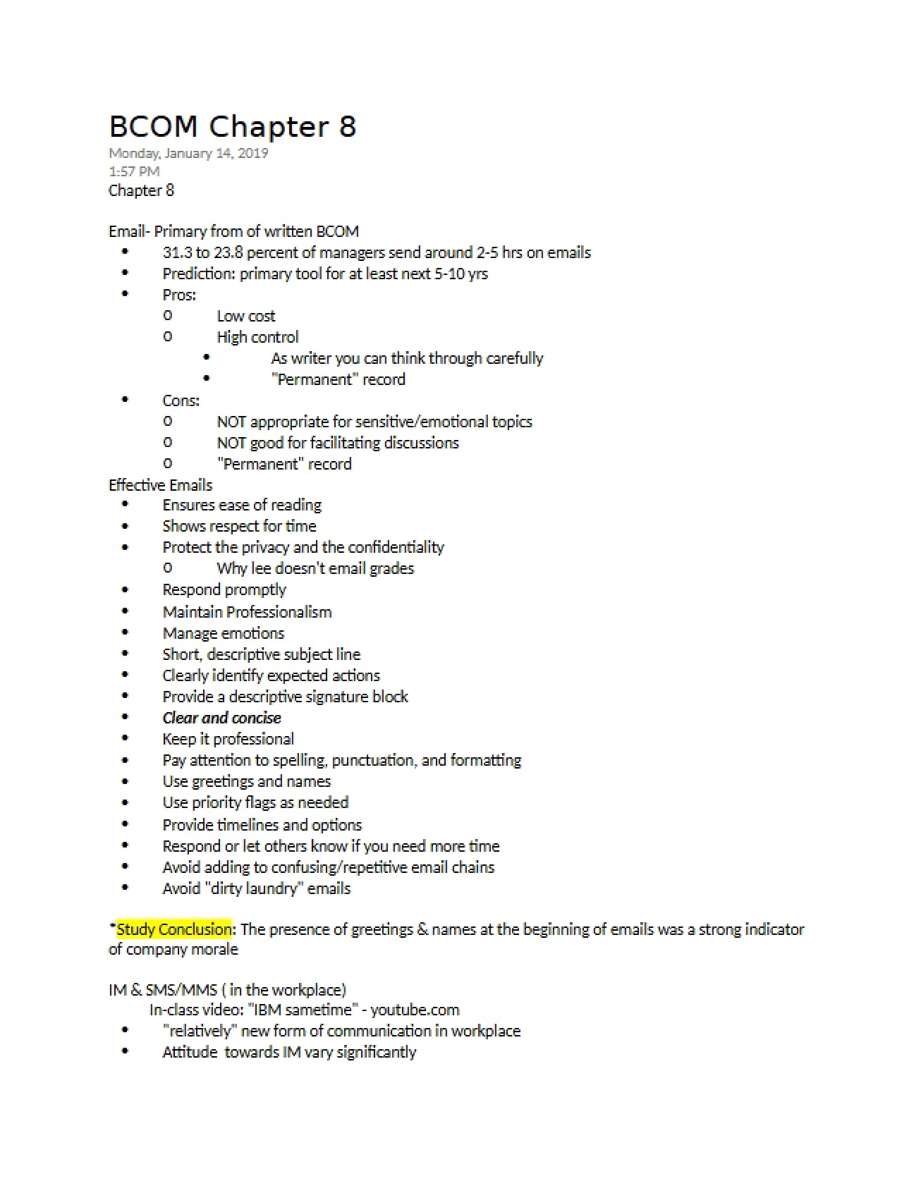 Business Communications Course Material