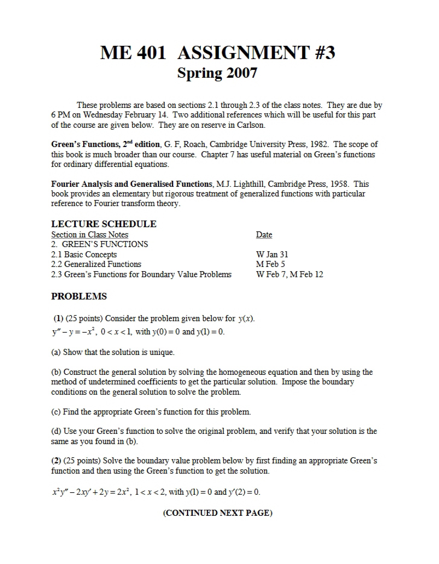 Assignment 03 (ME 401)
