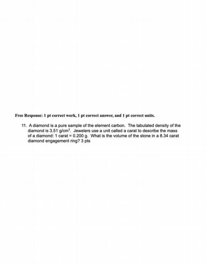 Calculating the Volume of a Diamond Engagement Ring