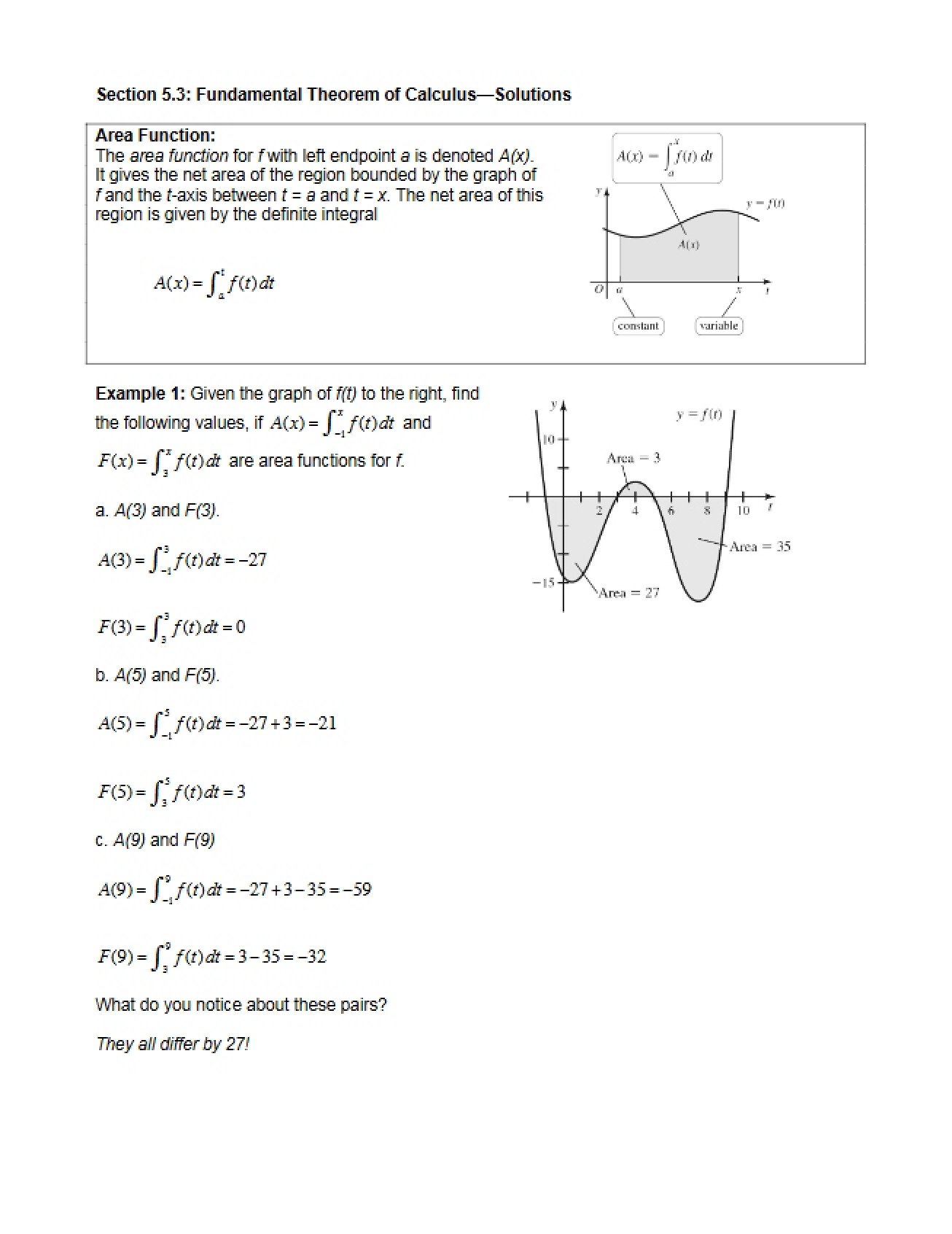 Solutions to Worksheet 5.3