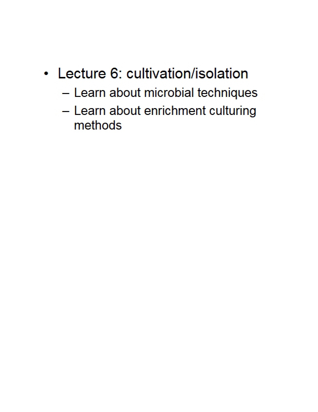 Microbiology Lecture Notes