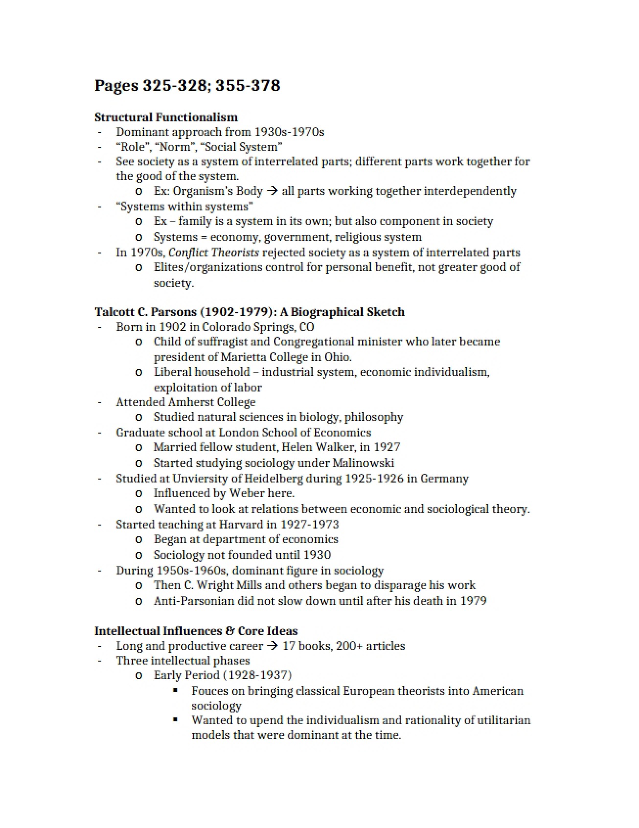 Functionalism of Structure
