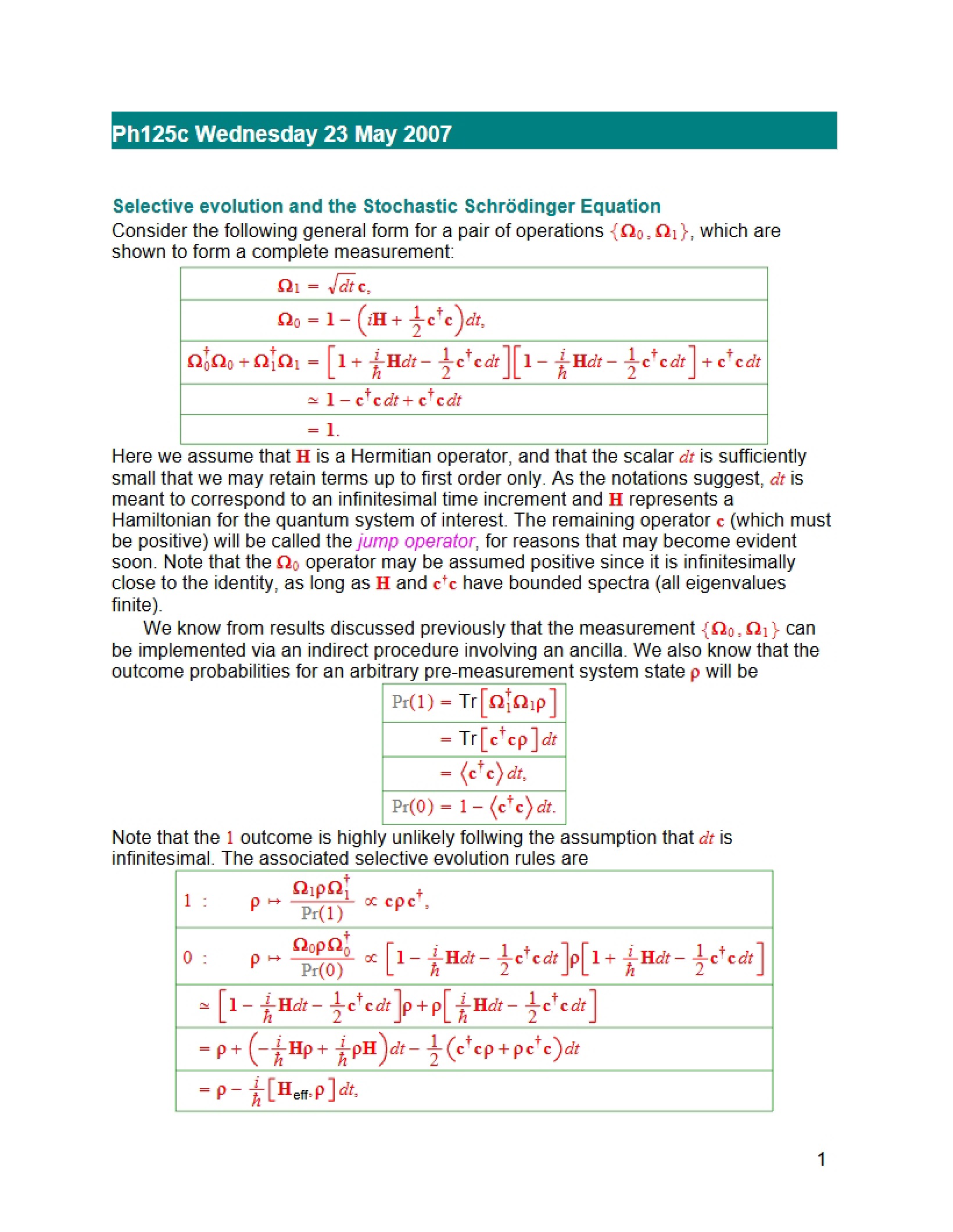 Quantum Lecture Records