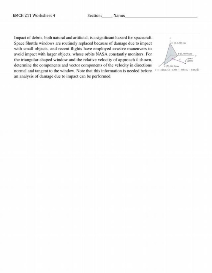 Worksheet 04 - Particle Equilibrium and Cross Products