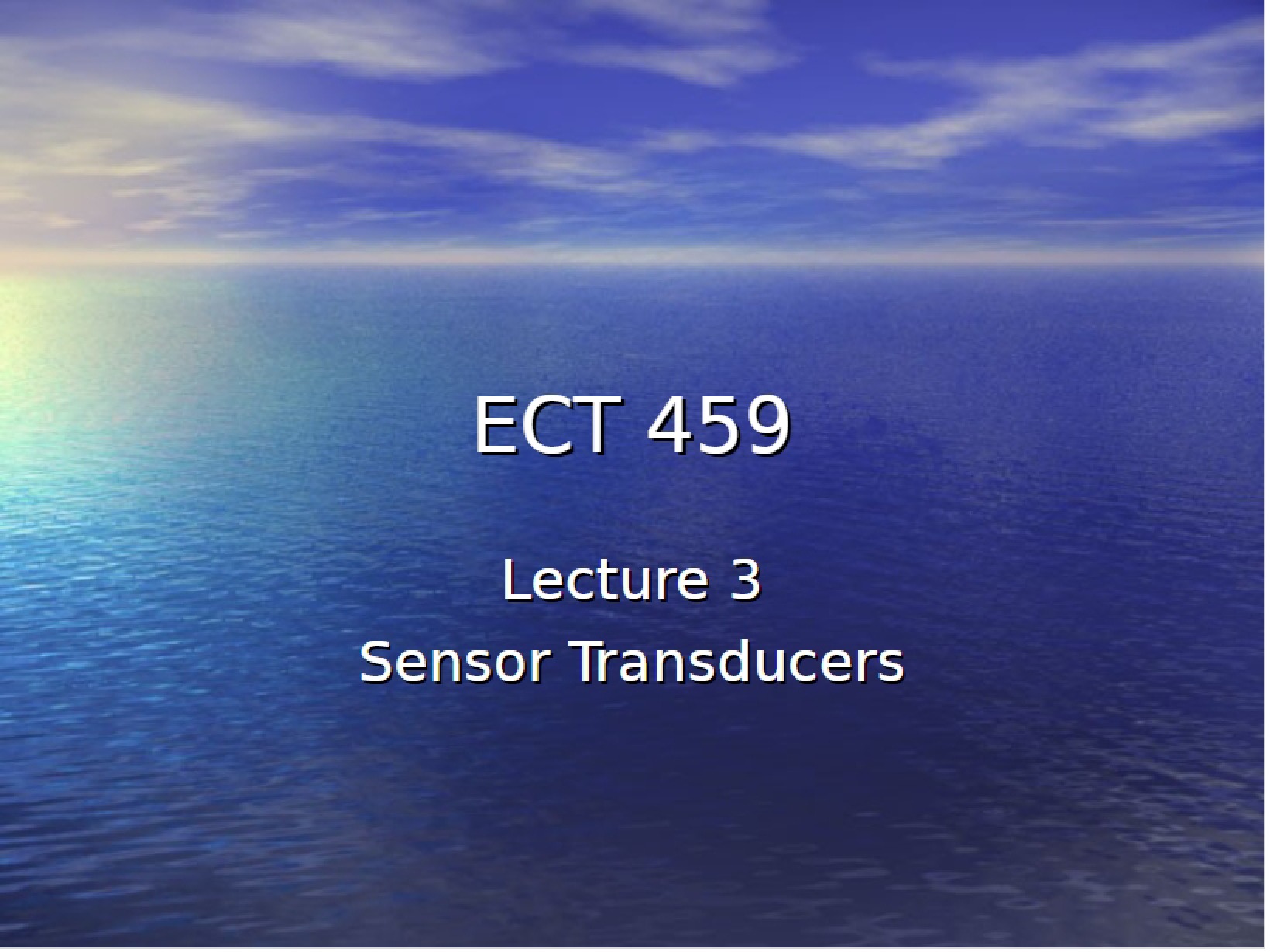 Transducers in Sensors