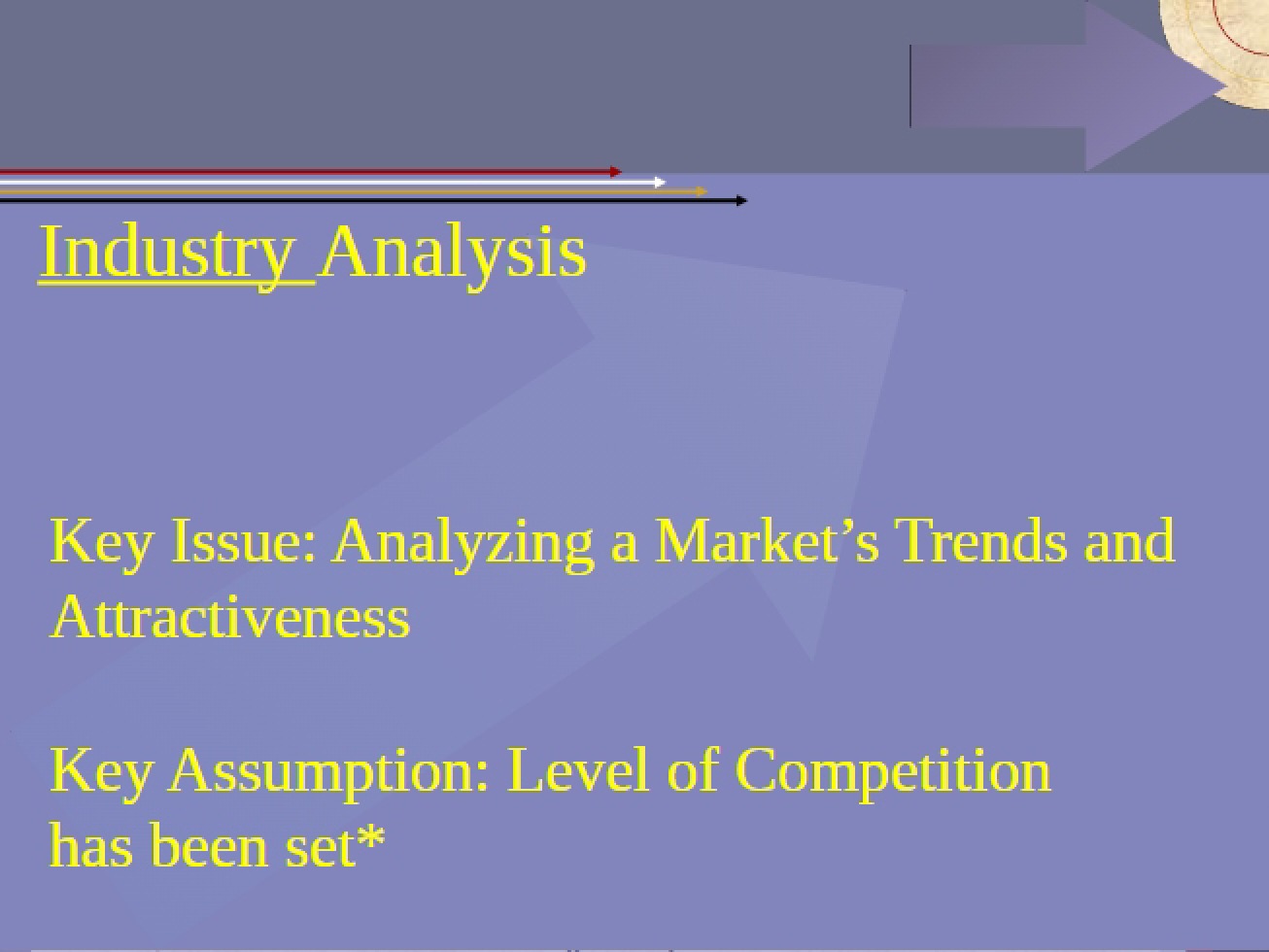 Analysis of the Industry from Spring 2012