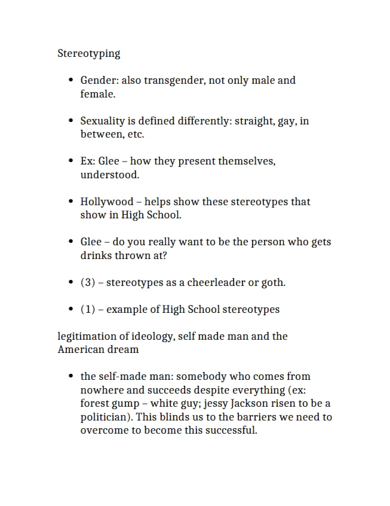 Stereotyping Concepts