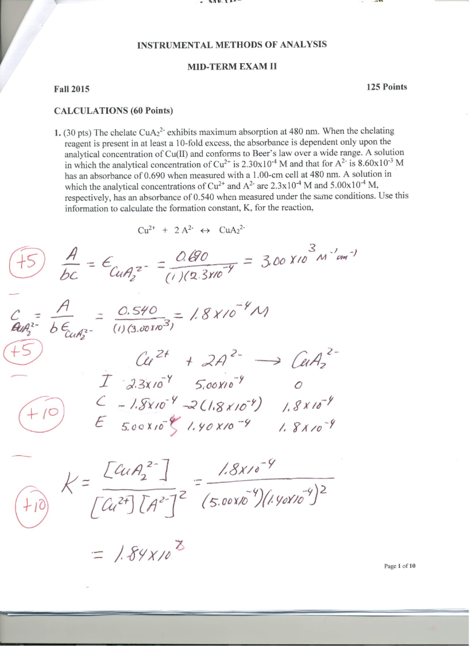 Key to Midterm 2
