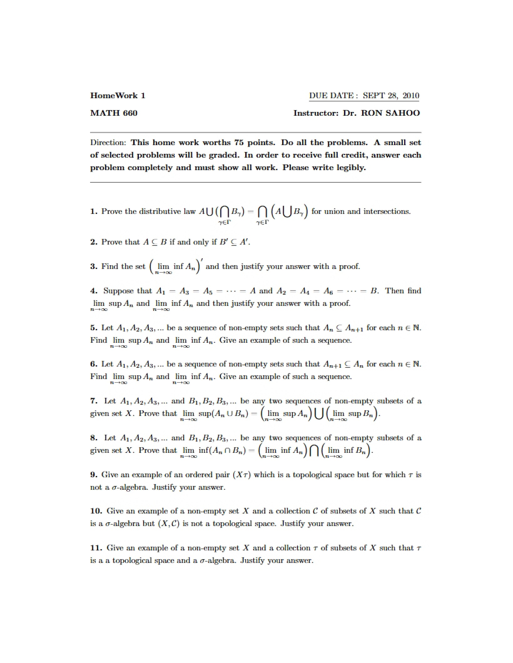 Homework Assignment 1