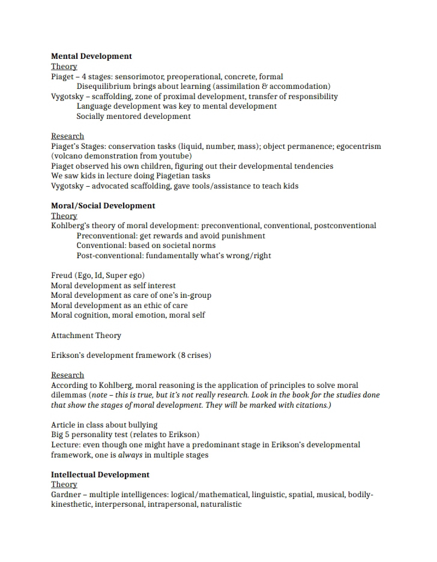 Exam 1 Review Materials