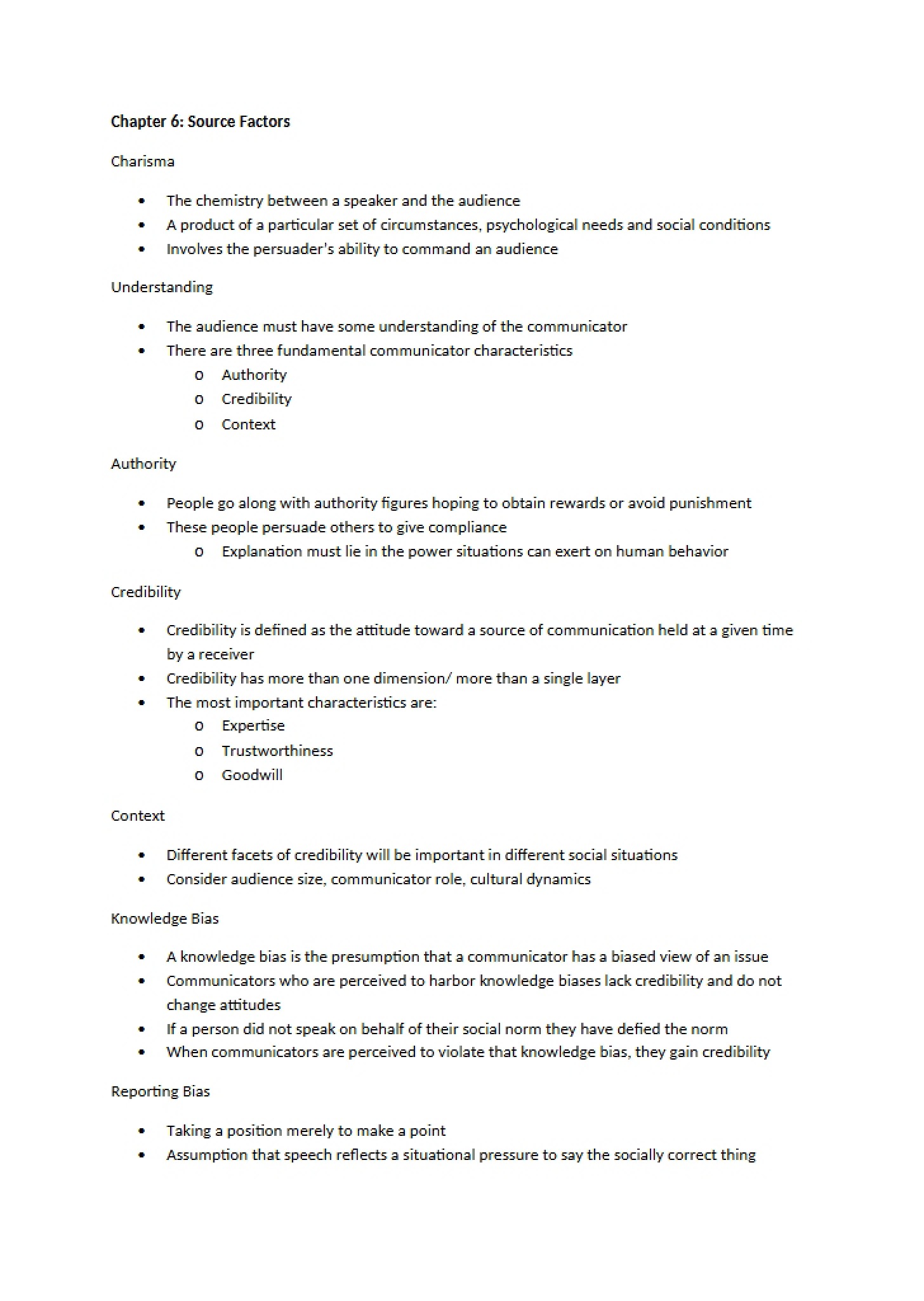 Factors of Source Chapter 6