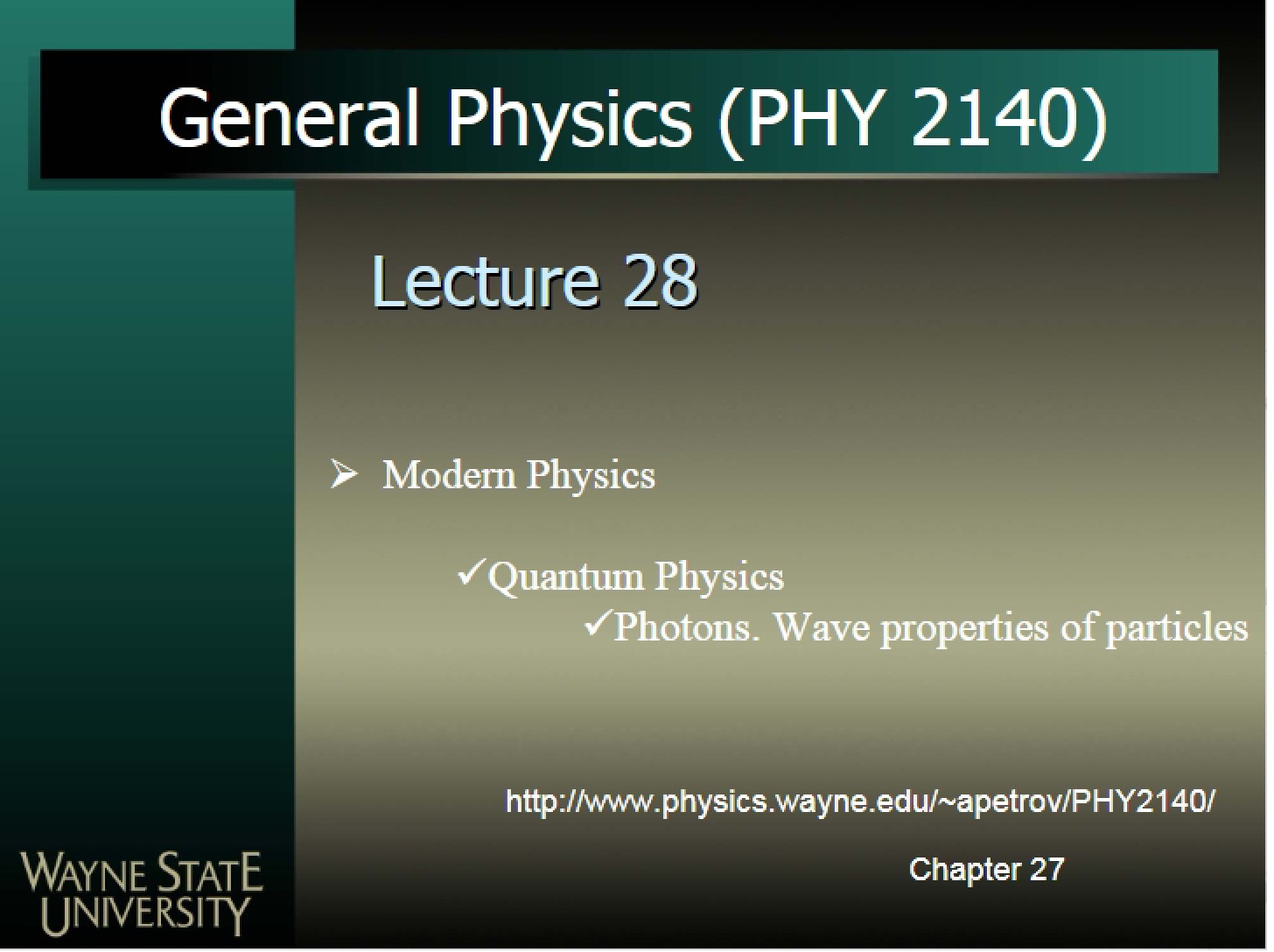 Course Notes