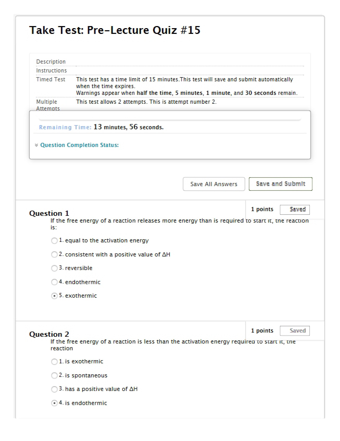 Pre-Lecture Quiz #15