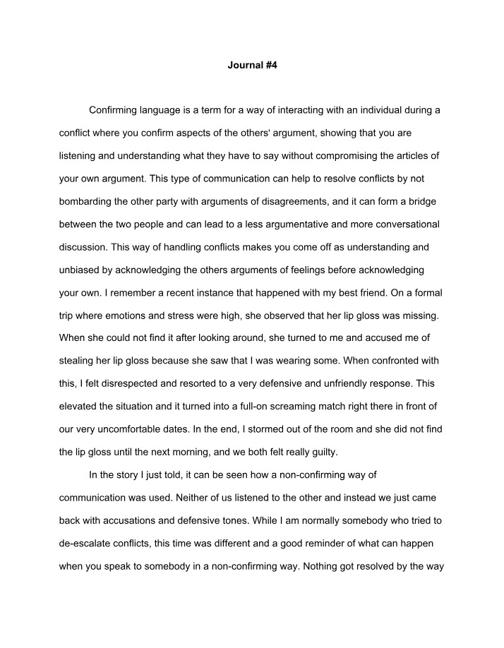 Journal Number 4