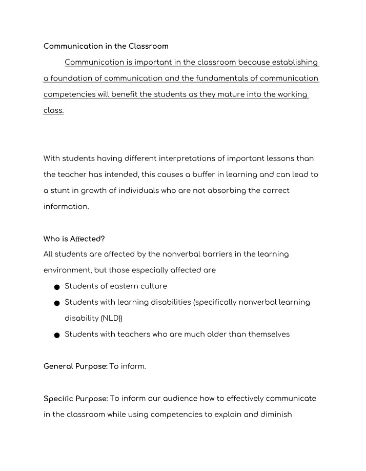 Presentation - Communication Competencies