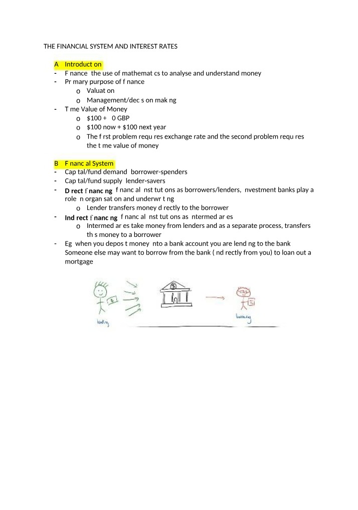 Interest Rates and the Financial System
