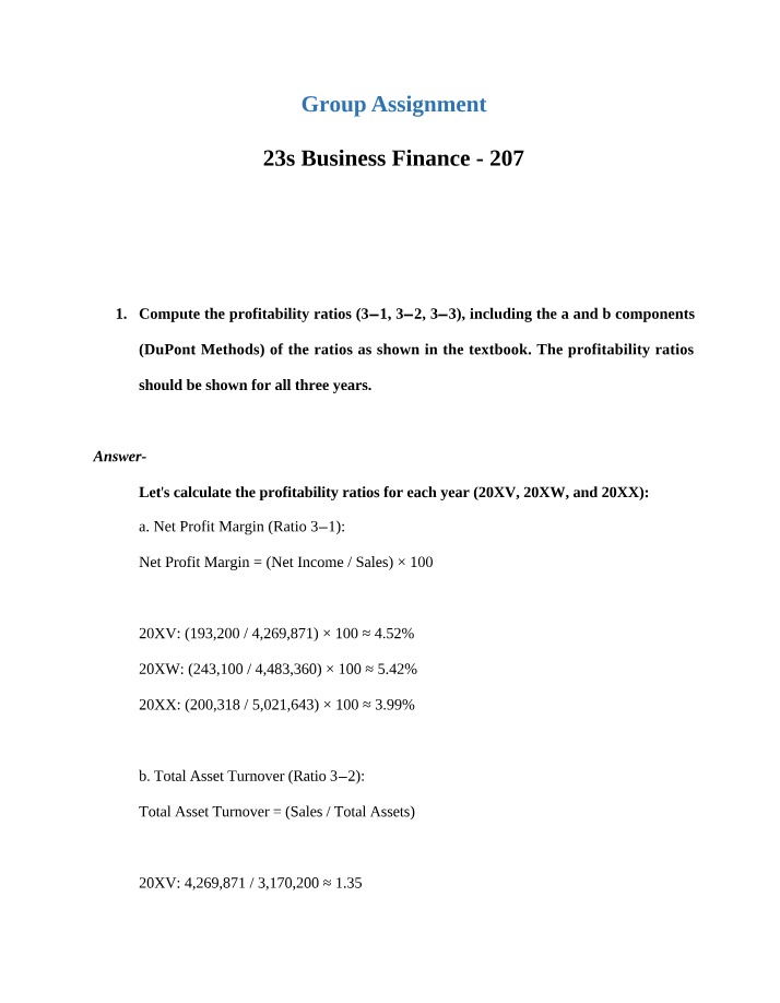 Analyzing Trends and Profitability Ratios at Harrod's Sporting