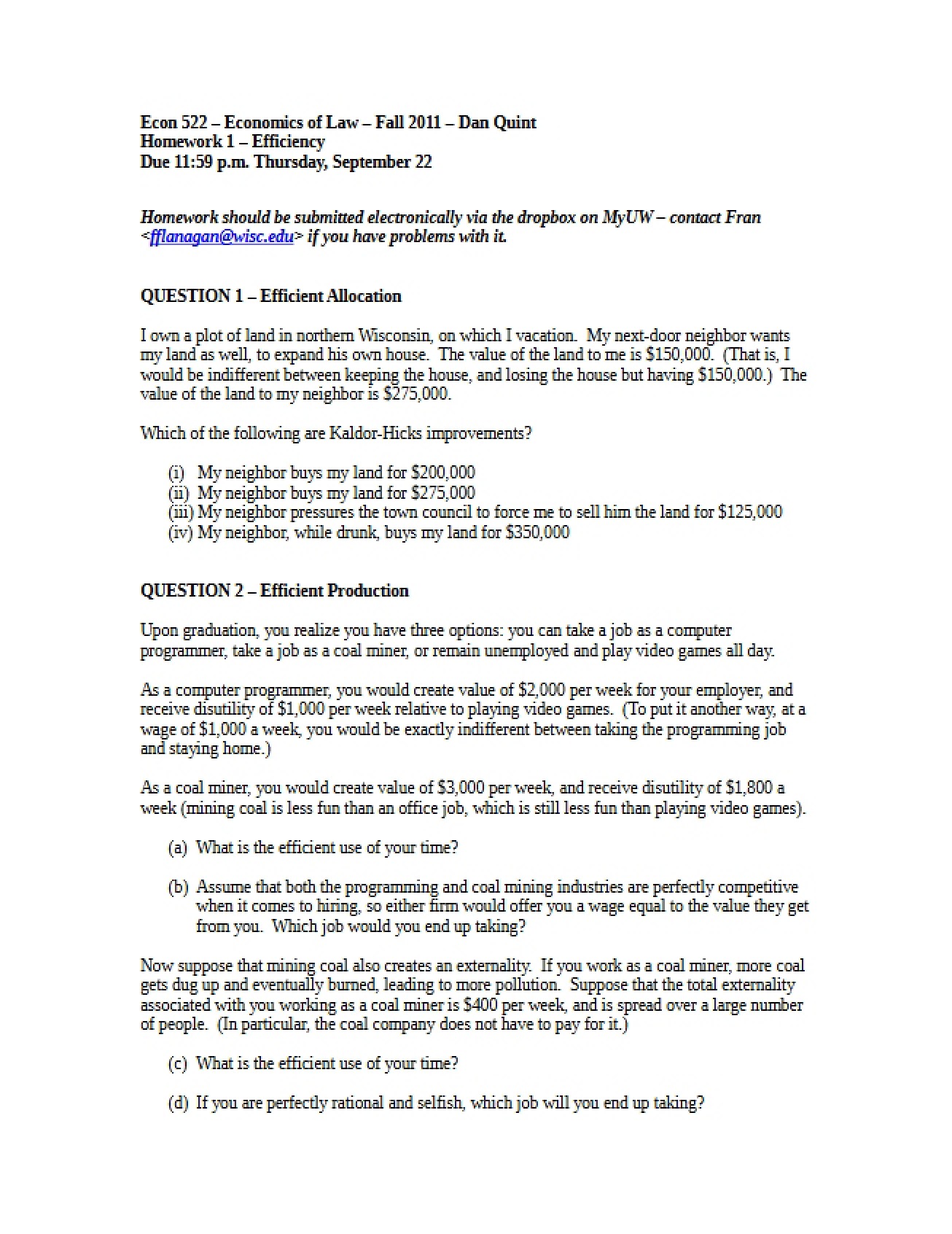 Property Law Task (HW1)