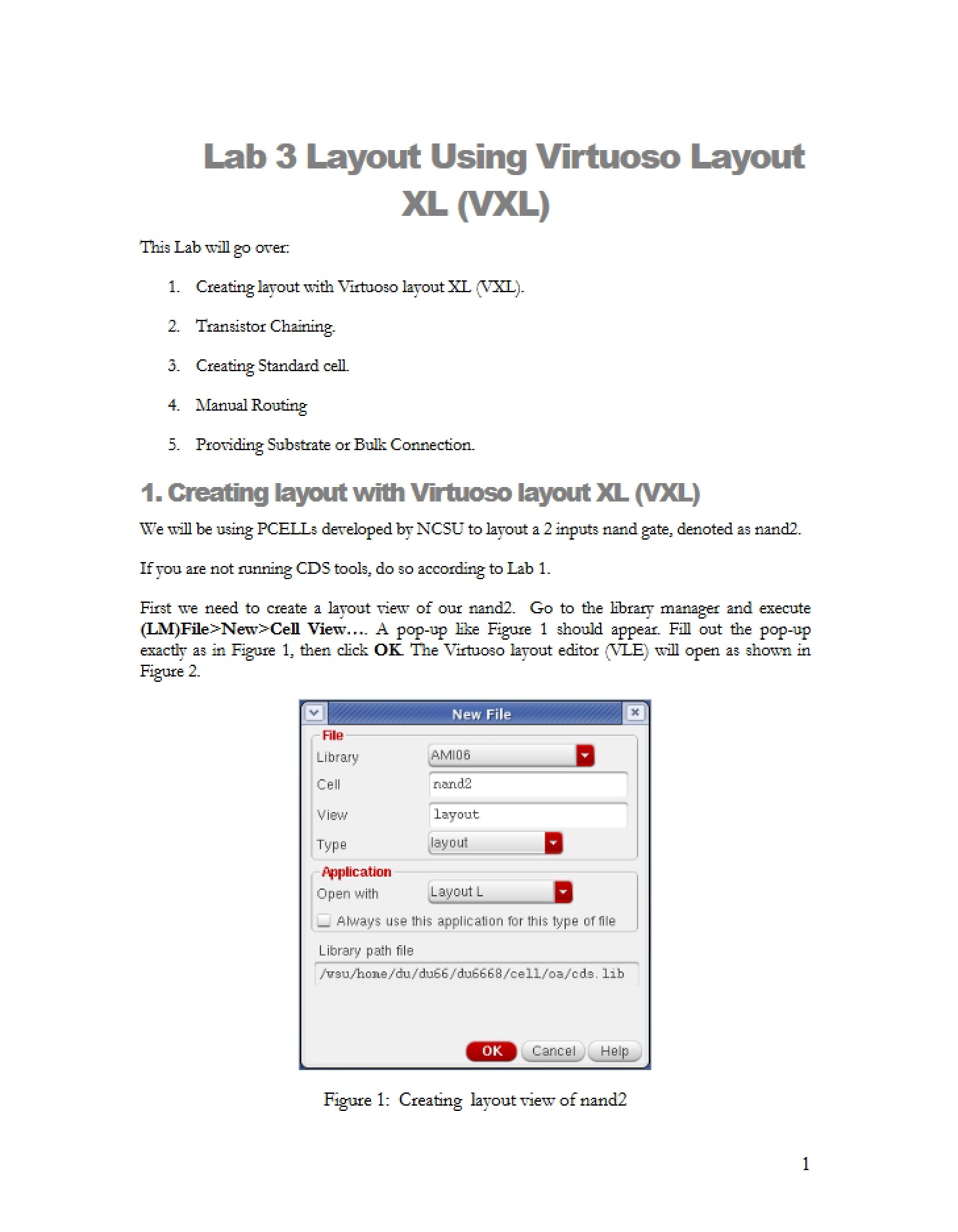 Virtuoso Layout Lab Three