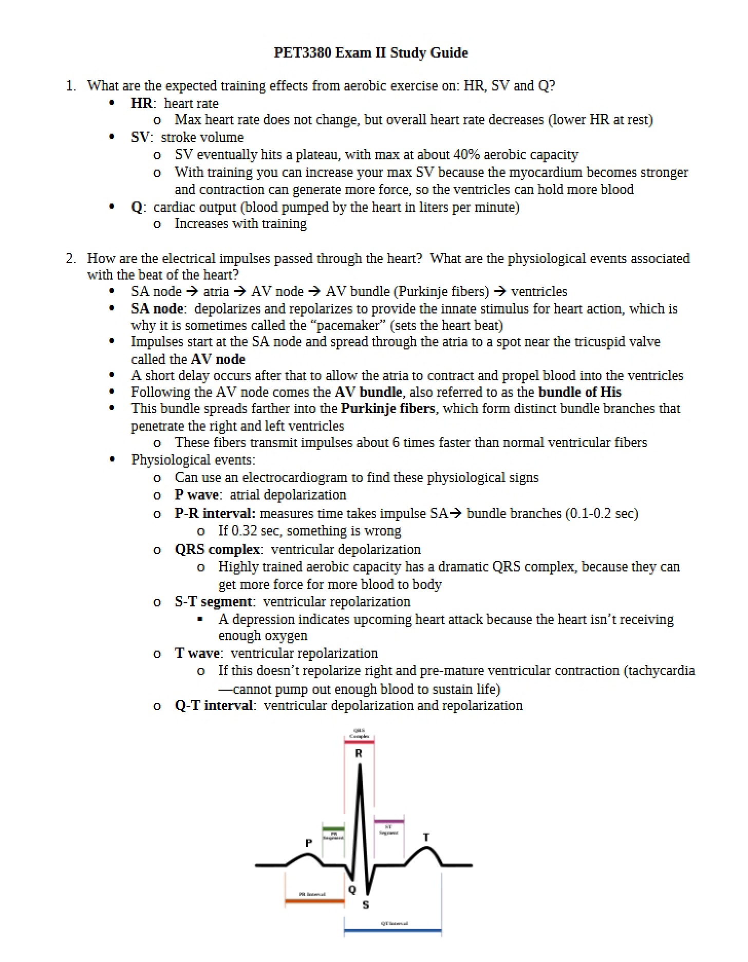 Study Guide Exam Two