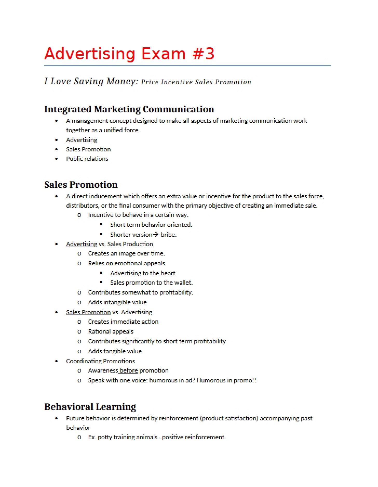 Professional Advertising Studies