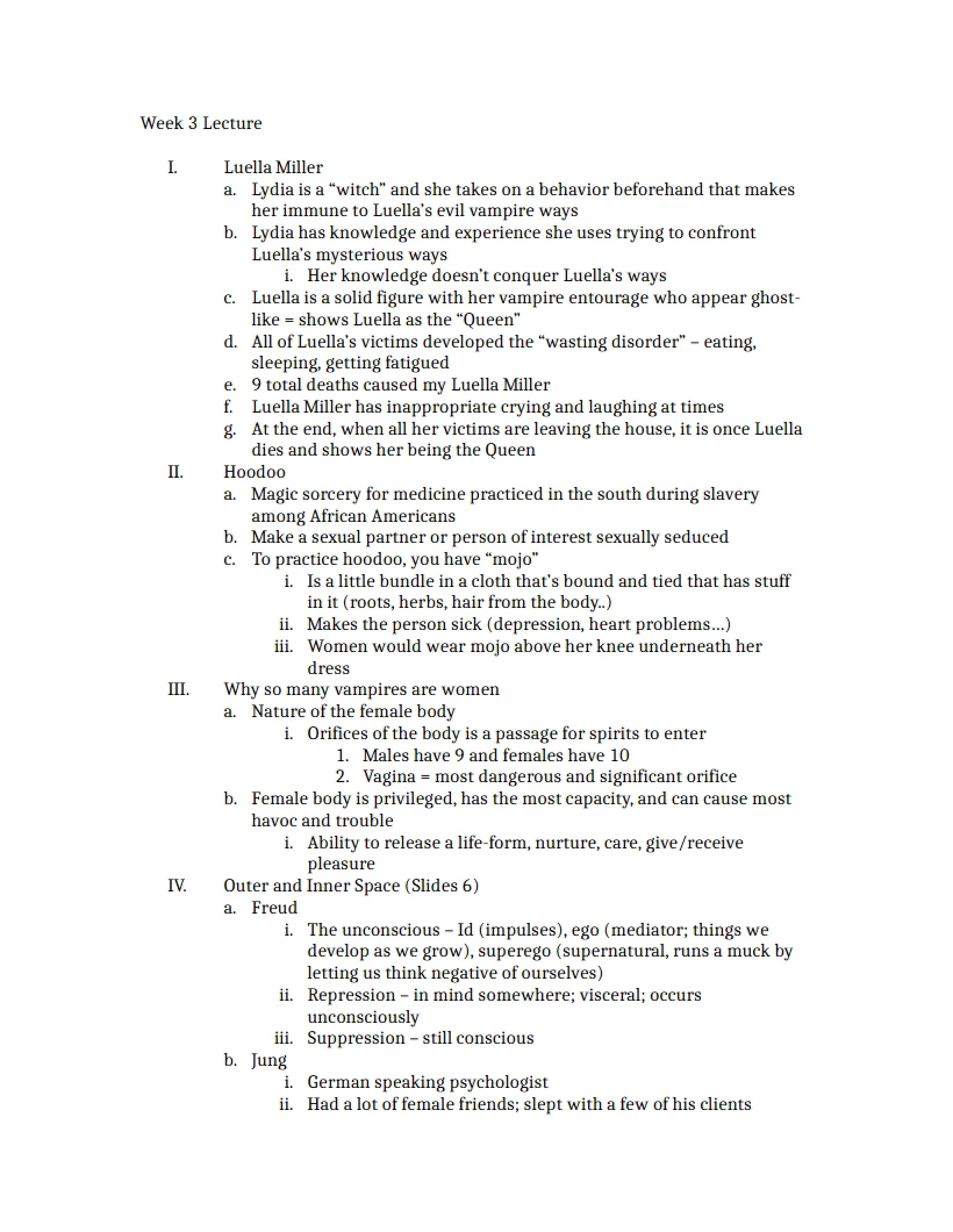 Lecture for Week 3